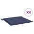 Cojines para muebles palets 4 uds tela azul marino 50x50x3