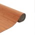 Alfombra rectangular bambú marrón 80x400