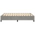 Estructura de cama box spring terciopelo gris claro 140x200