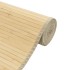 Alfombra rectangular bambú color natural claro 70x500