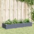 Jardinera con clavijas PP azul gris 125x40x28,5