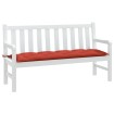 Cojín para banco de jardín tela rojo melange 150x50x7 cm