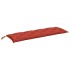 Cojín para banco de jardín tela rojo melange 150x50x7