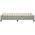 Estructura de cama box spring terciopelo gris claro 120x200