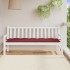 Cojín para banco de jardín tela rojo tinto melange 180x50x7
