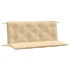 Cojines para banco jardín 2 uds tela beige melange 120x50x7