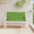 Cojines para banco jardín 2 uds tela verde melange 120x50x7