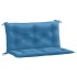 Cojines para banco jardín 2 uds tela azul melange 100x50x7
