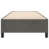 Estructura de cama box spring terciopelo gris oscuro 100x200