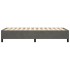 Estructura de cama box spring terciopelo gris oscuro 100x200