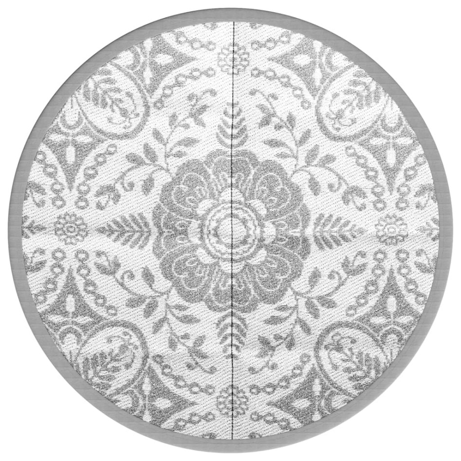 Alfombra de exterior ARAKIL gris claro Ø200 cm