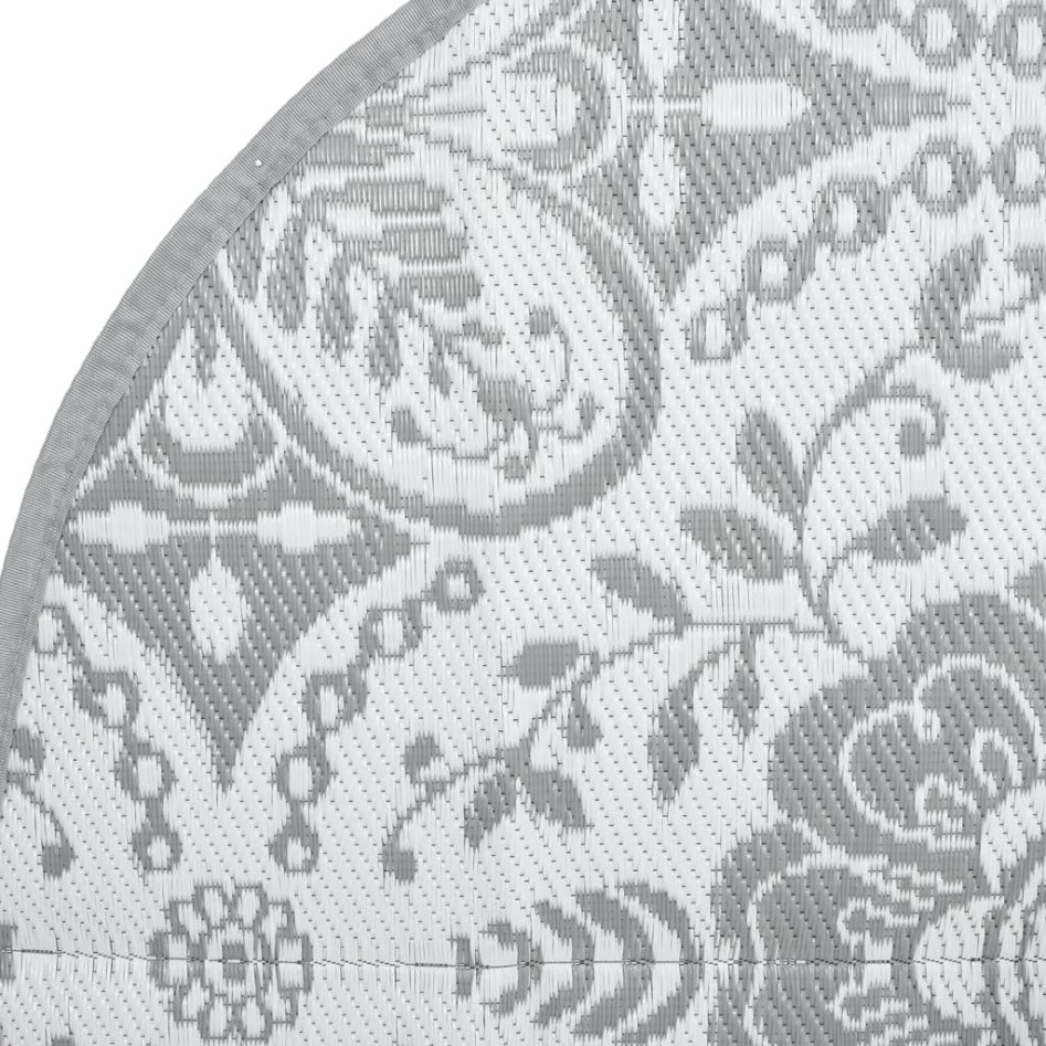 Alfombra de exterior ARAKIL gris claro Ø200 cm