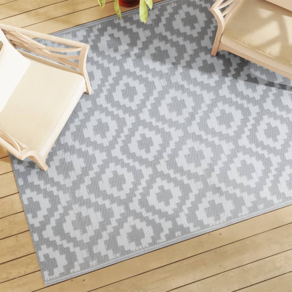 Alfombra exterior ARAKIL PP gris 160x230