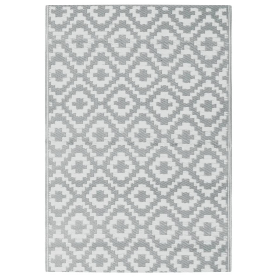 Alfombra exterior ARAKIL PP gris 160x230