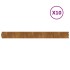 Bordes de césped acero corten flexible 10 piezas 10x103