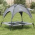 Cama para perros con dosel antracita tela oxford y