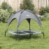 Cama para perros con dosel antracita tela oxford y