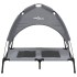 Cama para perros con dosel antracita tela oxford y
