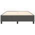Estructura de cama box spring terciopelo gris oscuro