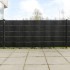 Toldos para balcón 10 uds ratán sintético negro 255x19