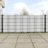 Toldos para balcón 5 uds ratán sintético blanco 255x19
