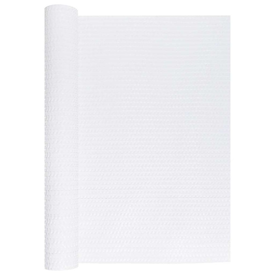 Toldo para balcón ratán sintético blanco 400x80