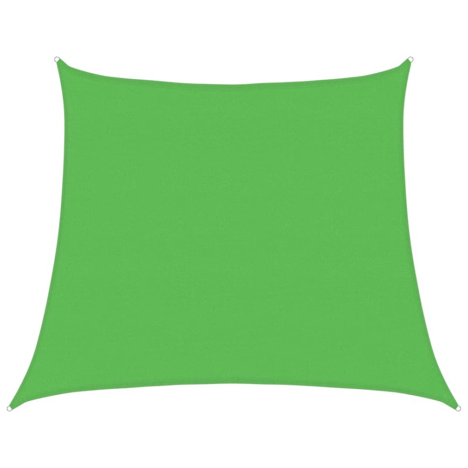 Toldo de vela trapecio HDPE verde claro 160 g/m² 4/5x4