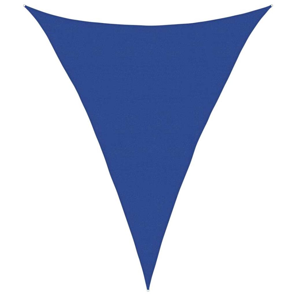 Toldo de vela triangular HDPE azul 160 g/m² 5x6x6