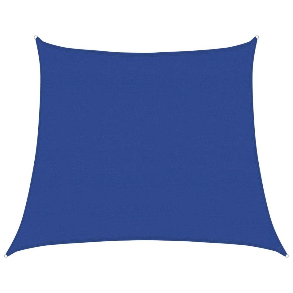 Toldo de vela trapecio HDPE azul 160 g/m² 4/5x4