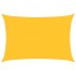 Toldo de vela rectangular HDPE amarillo 160 g/m² 4x5