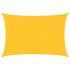 Toldo de vela rectangular HDPE amarillo 160 g/m² 3,5x4,5