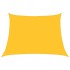 Toldo de vela trapecio HDPE amarillo 160 g/m² 4/5x3