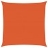 Toldo de vela cuadrado HDPE naranja 160 g/m² 4x4