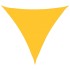Toldo de vela triangular HDPE amarillo 160 g/m² 5x5x5