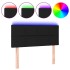 Cabecero con LED de tela negro 100x5x78/88
