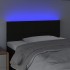 Cabecero con LED de tela negro 100x5x78/88