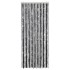 Cortina antimoscas chenilla gris y negro 56x200