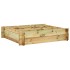 Arriate de madera impregnada 90x90x20