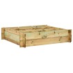 Arriate de madera impregnada 90x90x20 cm