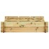 Arriate de madera impregnada 90x90x20