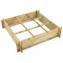 Arriate de madera impregnada 90x90x20