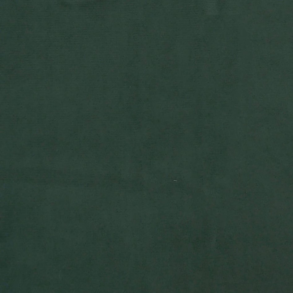 Estructura de cama box spring terciopelo verde oscuro