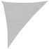 Toldo de vela poliéster oxford 100% gris claro 3x4x5