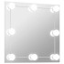 Espejo de pared con luces LED cuadrado de
