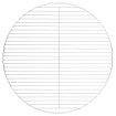 Rejilla de parrilla BBQ redonda acero inoxidable 304 Ø54 cm