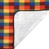 Manta de picnic plegable terciopelo cuadros colores 200x200