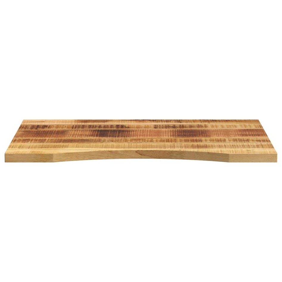 Tablero de escritorio con curva madera mango rugosa