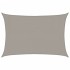 Toldo de vela rectangular HDPE gris claro 160 g/m² 3x4,5