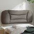 Cabecero de cama acolchado tela gris taupé 100