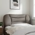 Cabecero de cama acolchado tela gris taupé 100